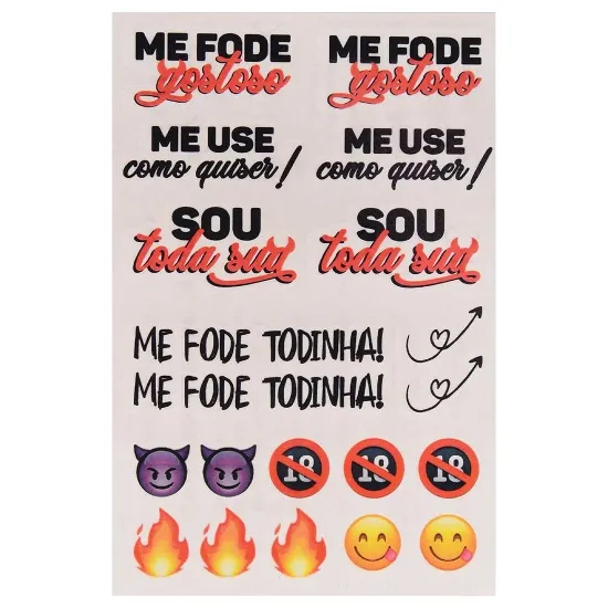 Tatuagem Temporária Sou Toda Sua - TATO2