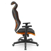Poltrona Gamer Vizon DZ  Tela Square cor Preta  Mecanismo Relax com Braços Reguláveis 3D - Foto 9