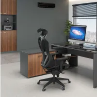 Cadeira Multiregulável NR17 Gamer Vizon Assento e Encosto em Tela Phoenix Mecanismo Slider Sincronizado Piramidal e Braços 3D - Foto 6