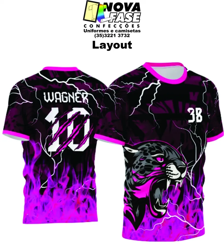 Camiseta em Dry Fit UV ONÇA