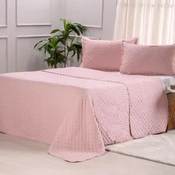  COLCHA Miraggio  Com Porta Travesseiro PEACHTessi