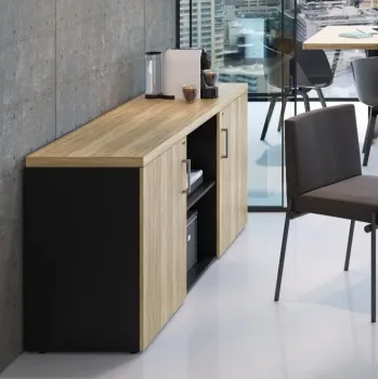 Armário Baixo Credenza 1200 com 2 portas Concept