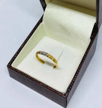 Anel ouro amarelo 18k aparador - SA33951 - Foto 2