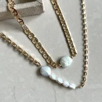 Colar Corrente Cartier com Parte em Pérolas - Foto 3