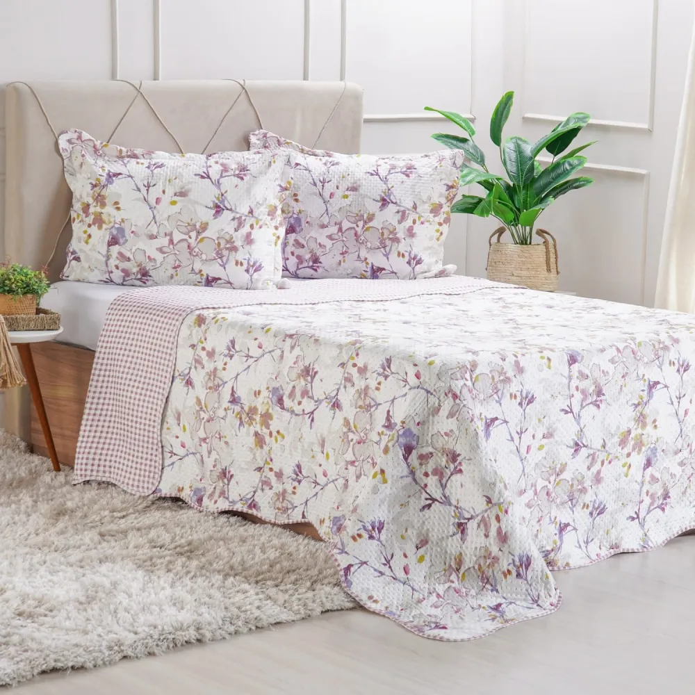  COLCHA COBRE LEITO SOLTEIRO EMILIE Imagem