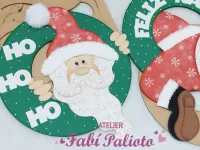 G1.725   Gabarito de Moldes em MDF Guirlanda Noel Entalado (dupla)  - Foto 2