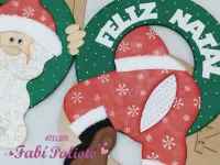 G1.725   Gabarito de Moldes em MDF Guirlanda Noel Entalado (dupla)  - Foto 3