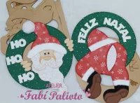 G1.725   Gabarito de Moldes em MDF Guirlanda Noel Entalado (dupla)  - Foto 4