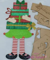 G1.728   Gabarito de Moldes em MDF Ajudante de Noel 78cm 