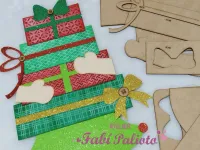 G1.728   Gabarito de Moldes em MDF Ajudante de Noel 78cm  - Foto 3