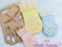 G1.729   Gabarito de Moldes em MDF  Trio Meia Natalina Pet - Foto 2