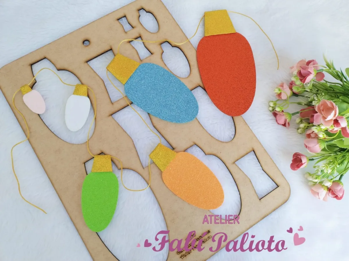 G1.730   Gabarito de Moldes em MDF  Luzes Natalinas