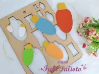 G1.730   Gabarito de Moldes em MDF  Luzes Natalinas