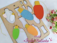 G1.730   Gabarito de Moldes em MDF  Luzes Natalinas - Foto 2