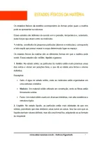 634 - Química - A Matéria e suas Propriedades - Estados Físicos da Matéria - 9º ano - PDF com 12 páginas - Foto 2