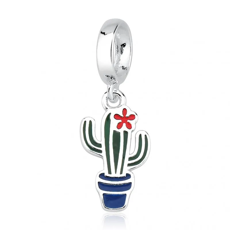 Berloque de Prata 950  -  cacto - 252004 Imagem