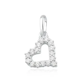 Pingente de Prata 950  -  Coração - 252001