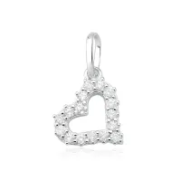 Pingente de Prata 950  -  Coração - 252001