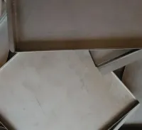 -Bandeja inox 304 - 1.2mm - Fundo fixo ,  tam: 25,5 x 25,5 x 2 alt.  BIF255255/2 - Foto 3