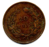 Portugal - 1891 - 20 Réis - Foto 2