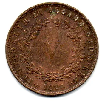 Portugal - 1874 - V Réis