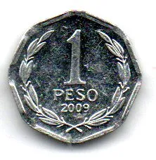 Chile - 2009 - 1 Peso