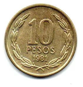 Chile - 1981 - 10 Pesos Imagem