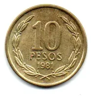 Chile - 1981 - 10 Pesos