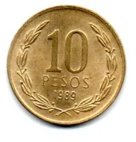 Chile - 1989 - 10 Pesos