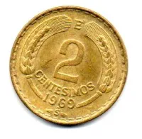 Chile - 1969 - 2 Centesimos