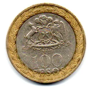Chile - 2010 - 100 Pesos Imagem