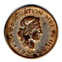 Ficha Desconhecida - 5 - 1920 - Suíça - Foto 2