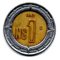 México - 1992 - 1 Peso