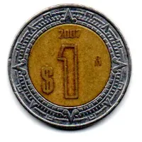 México - 2007 - 1 Peso