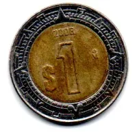 México - 2008 - 1 Peso