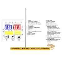 CONTROLADOR DE TEMPO E TEMPERATURA TOUCH SCREEN - Foto 4