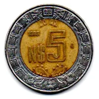 México - 1993 - 5 Pesos