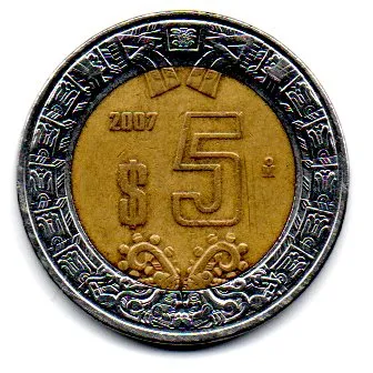 México - 2007 - 5 Pesos