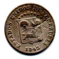 Venezuela - 1945 - 5 Centimos - C/ Mossa