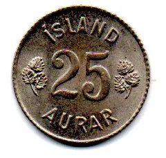 Islândia - 1961 - 25 Aurar