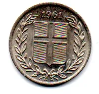 Islândia - 1961 - 25 Aurar - Foto 2