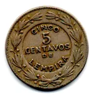 Honduras - 1931 - 5 Centavos de Lempira - Foto 2