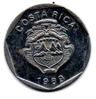 Costa Rica - 1989 - 5 Colones