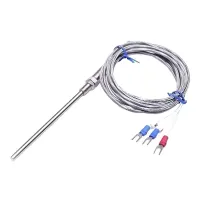 SENSOR TERMOPAR PT100 PONTA 200MM 2 METROS 