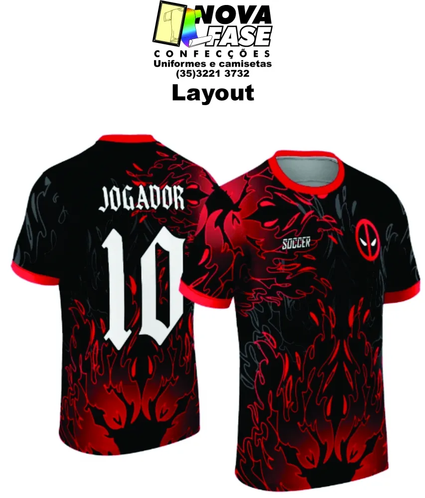 Camiseta em Dry Fit UV DEAD POOL