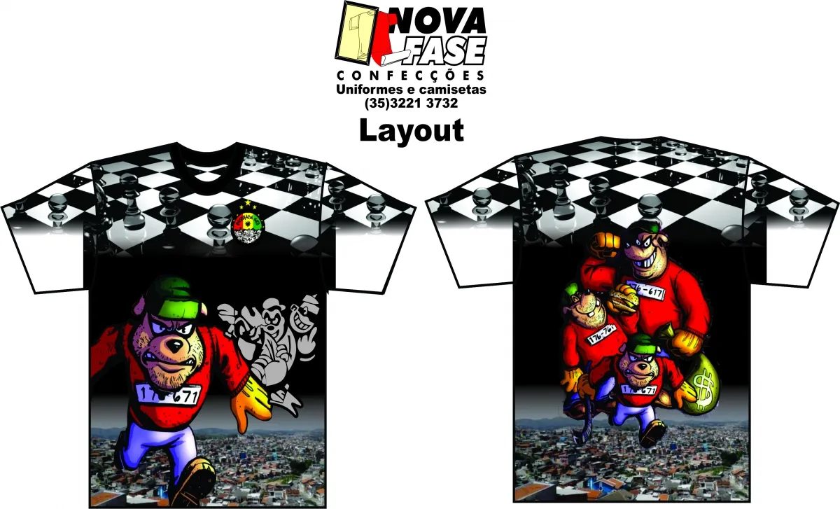 Camiseta em Dry Fit UV QUEBRADA METRALHA 2 Imagem