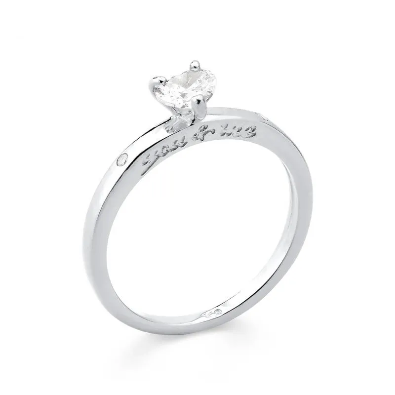Anel prata 950 - You And Me - 271457