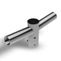 Suporte de Aço para 2 Luminárias Públicas ( TOPO DE 60)