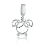 Berloque de Prata 950  -  MENINA - 250975
