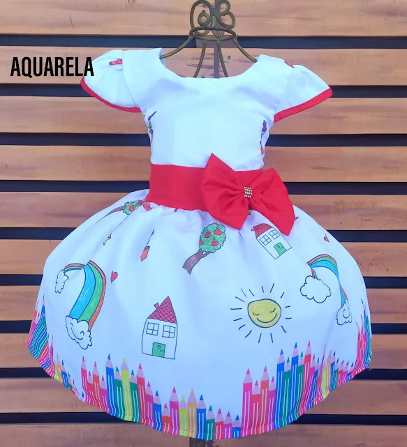 Vestido Aquarela Mod.5 PrintVIII